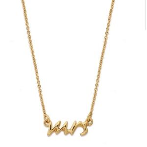 KATE SPADE • Say Yes Mrs. Necklace